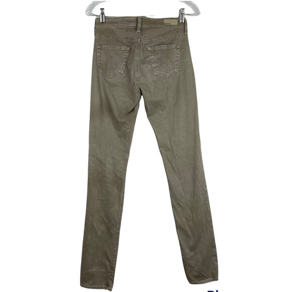 AG Adriano Goldschmied The Edie Mid Rise Skinny Straight Pant Size 25R EUC Modal - Picture 2 of 8